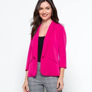 Skies Are Blue Hannah Modal Scuba Blazer – XXL – Pink